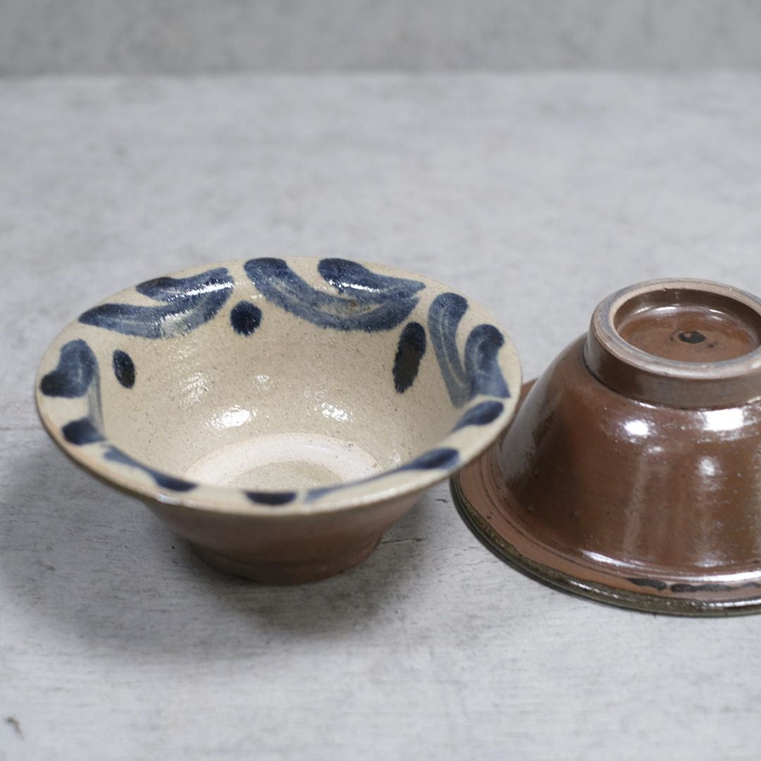 やちむん 沖縄 宮城正享 6寸 18cm ワンブー 茶色 どんぶり 読谷村北窯 登り窯11