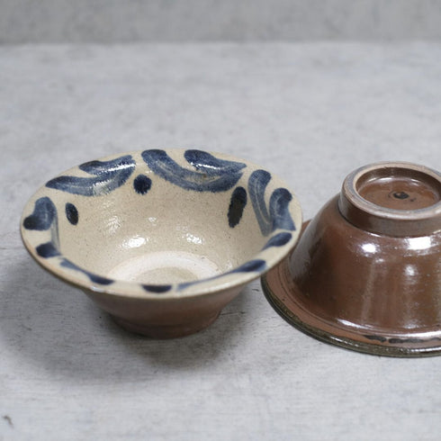やちむん 沖縄 宮城正享 6寸 18cm ワンブー 茶色 どんぶり 読谷村北窯 登り窯11