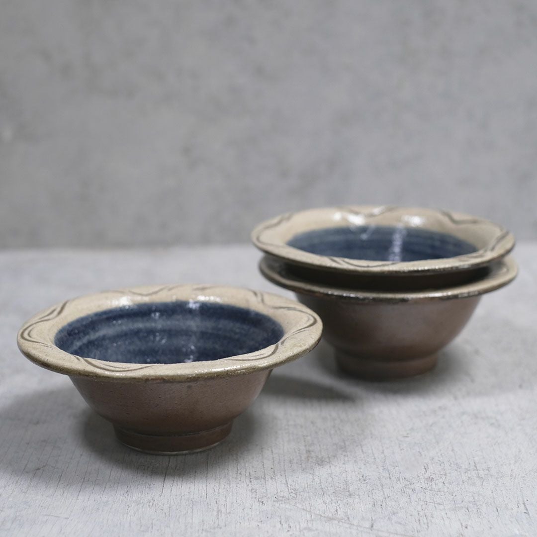 やちむん 宮城正享 ワンブー 青 読谷村北窯 一点物 5寸(15.5cm) 22