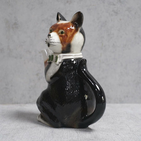ヴィンテージティーポット Tony Wood Studio イギリス トニーウッド社 コーヒーポット. 三毛猫54