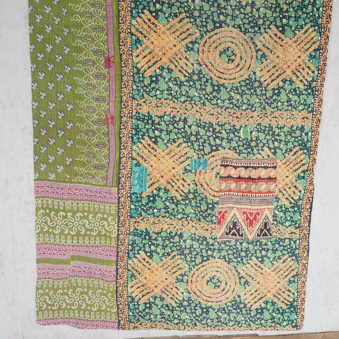 KANTHA(カンタ)・パッチワーク刺し子の大判ファブリック/F