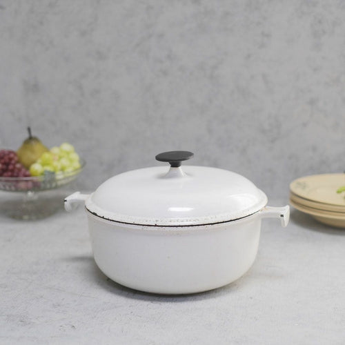 ヴィンテージ LE CREUSET(ル・クルーゼ)鍋 鉄鍋 白