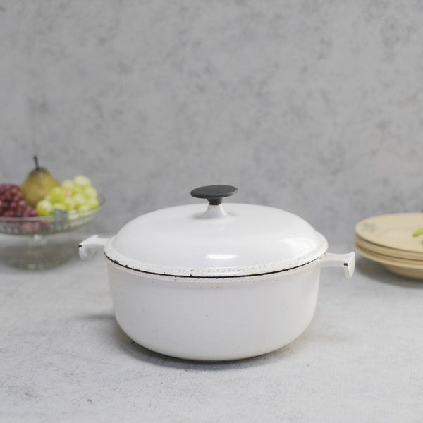 ヴィンテージ LE CREUSET(ル・クルーゼ)鍋 鉄鍋 白