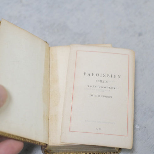 アンティーク祈祷書 フランス パロワシアン(Paroissien)1800年代 ミゼル4