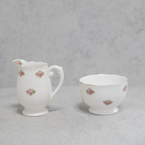 アンティーク Roslyn China ティーカップトリオ ミルクジャグ シュガーボウル アンティーク食器7