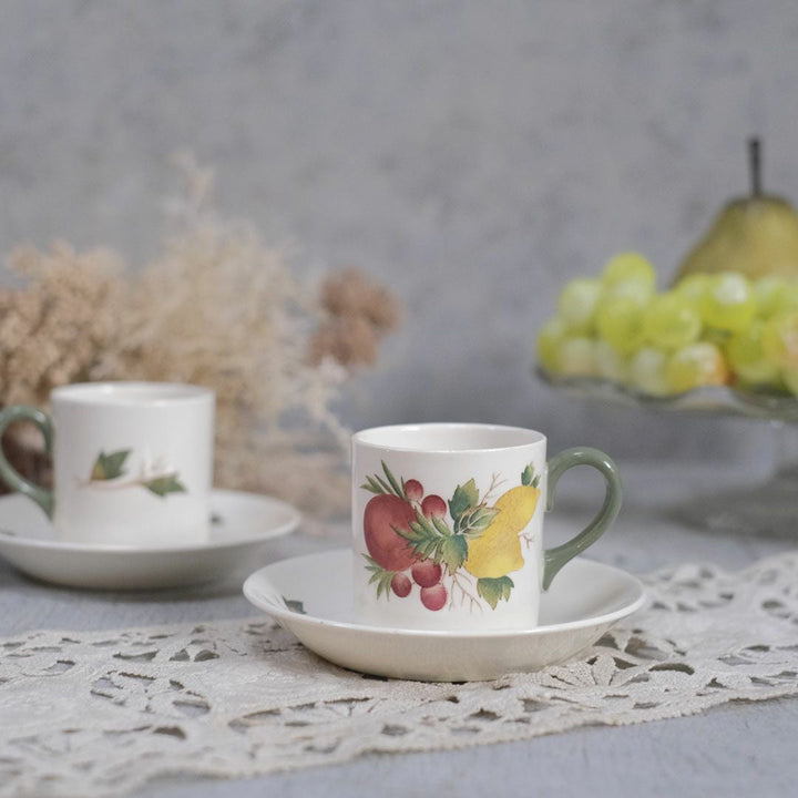 ヴィンテージデミタスカップ&ソーサWEDGWOOD COVENT GARDEN ウェッジウッド コベントガーデン