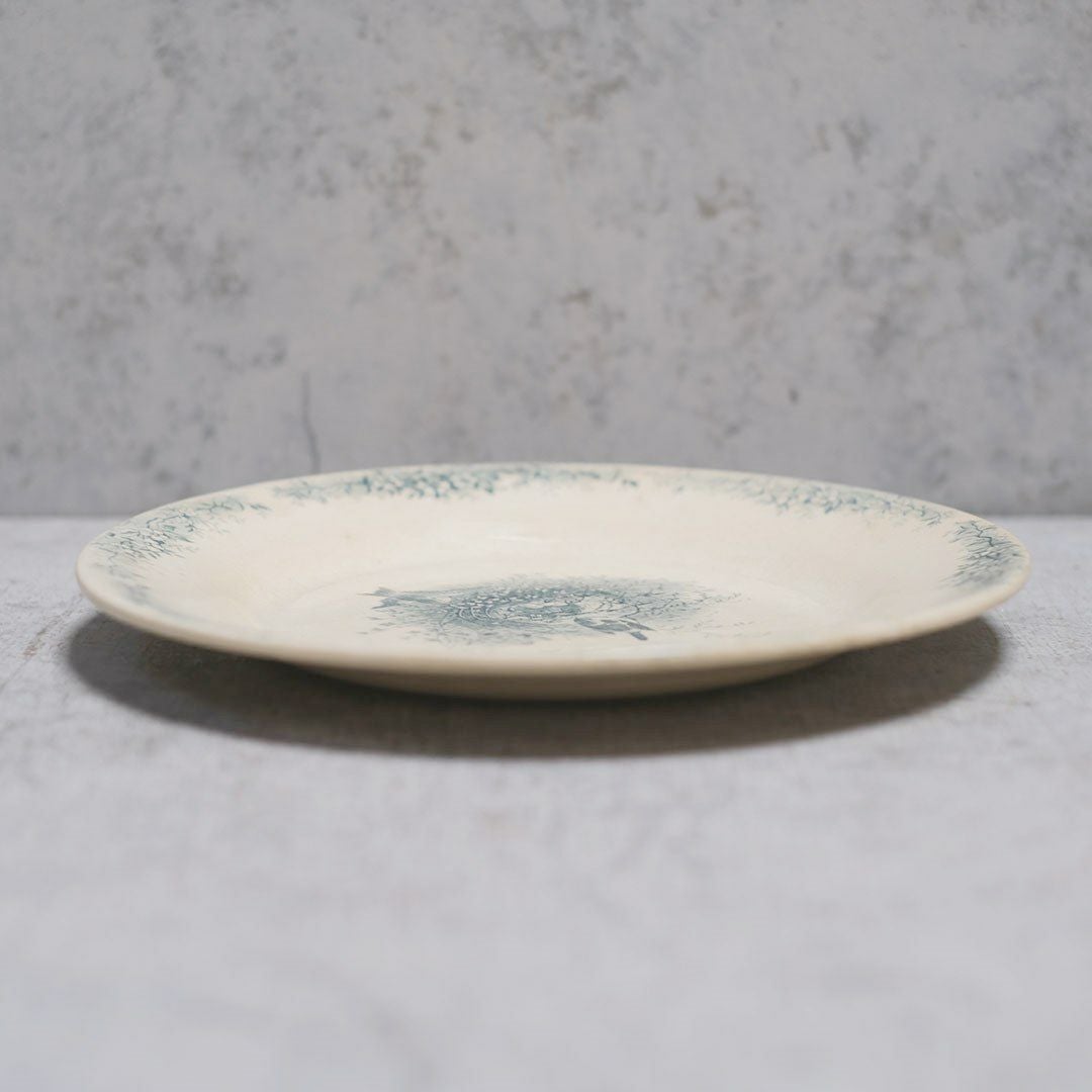アンティーク皿 CH. LECERF フランス 鳥 アンティーク食器