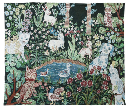 Nathalie Lete(ナタリーレテ) タペストリー ソファーカバー Garden 動物の庭