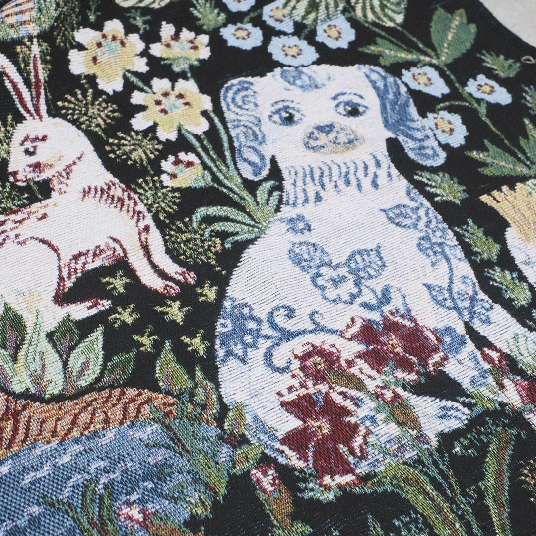 Nathalie Lete(ナタリーレテ) タペストリー ソファーカバー Garden 動物の庭4