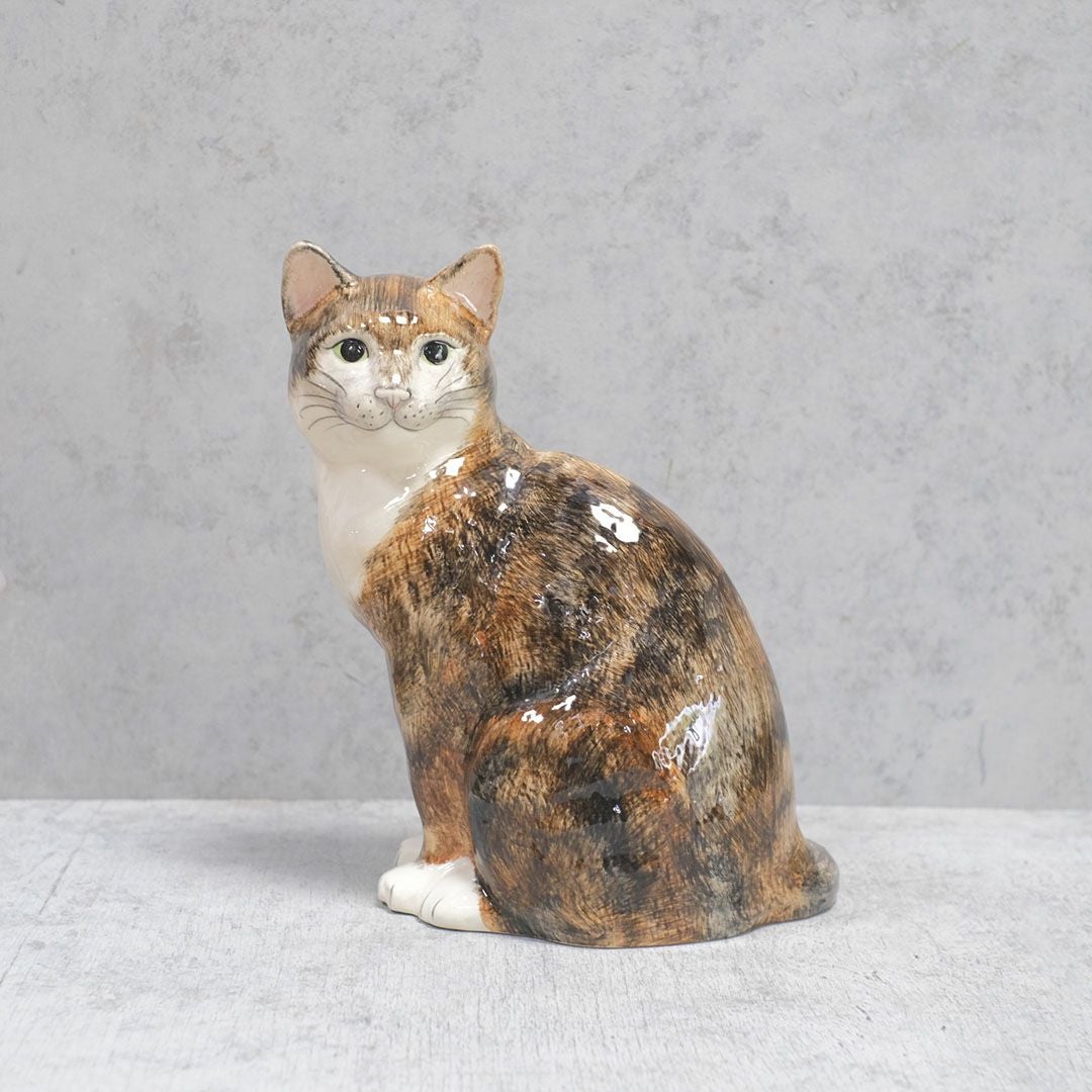 アンティークフィギュリン 猫 陶器の置物11