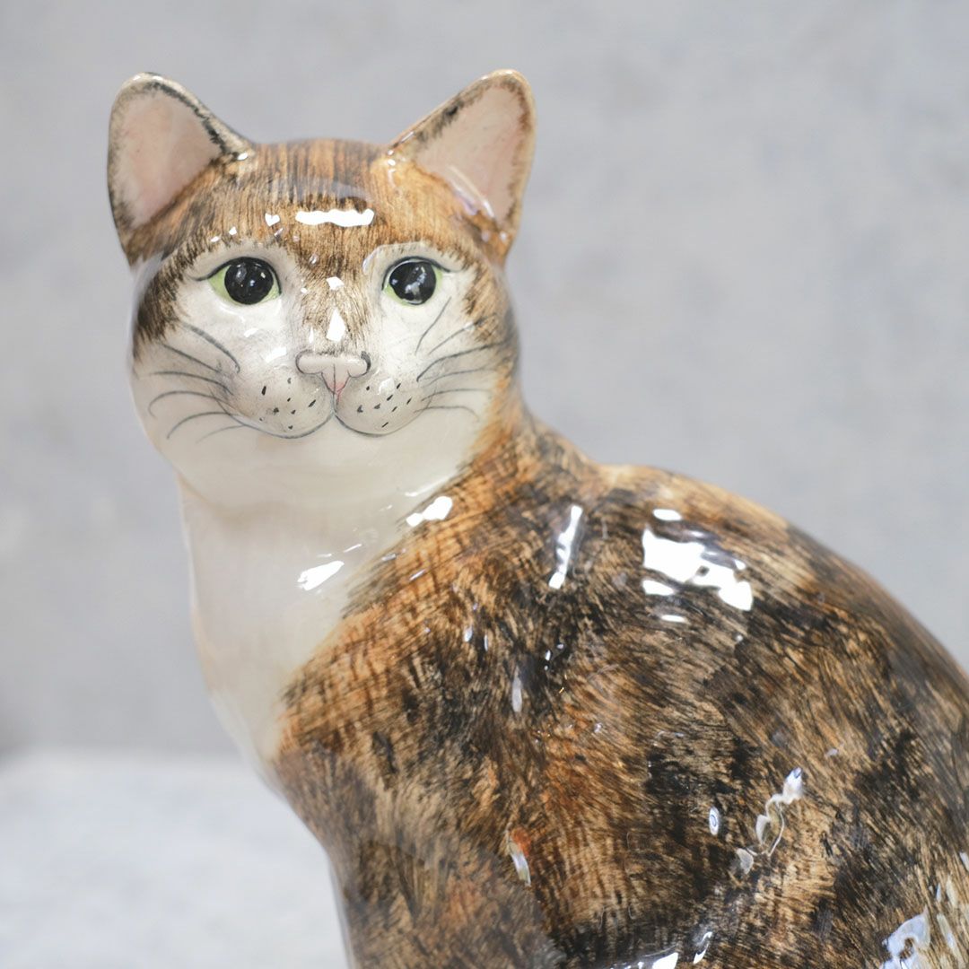 アンティークフィギュリン 猫 陶器の置物44