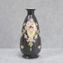 アンティークフラワーベース イギリス CROWN DEVON 黒 陶器花瓶11