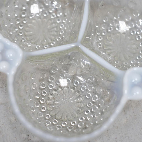 アンティークオパールセントグラスチョコレート皿 イギリス33