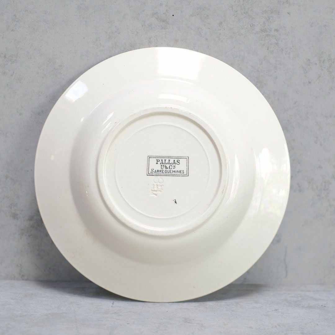 アンティークスープ皿 Sarreguemines(サルグミンヌ)アンティーク食器 フランス77