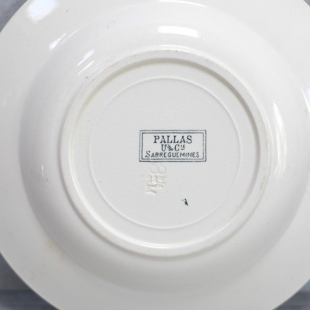 アンティークスープ皿 Sarreguemines(サルグミンヌ)アンティーク食器 フランス88