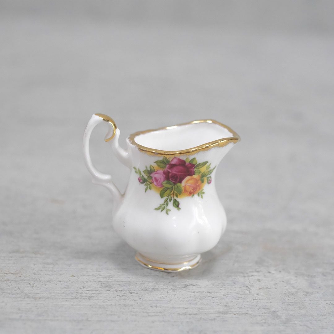 ヴィンテージミルクジャグ ミニ Royal Albert old country rose イギリス ロイヤルアルバート 王室御用達 アンティーク食器11