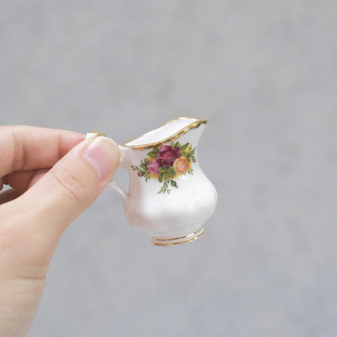 ヴィンテージミルクジャグ ミニ Royal Albert old country rose イギリス ロイヤルアルバート 王室御用達 アンティーク食器33