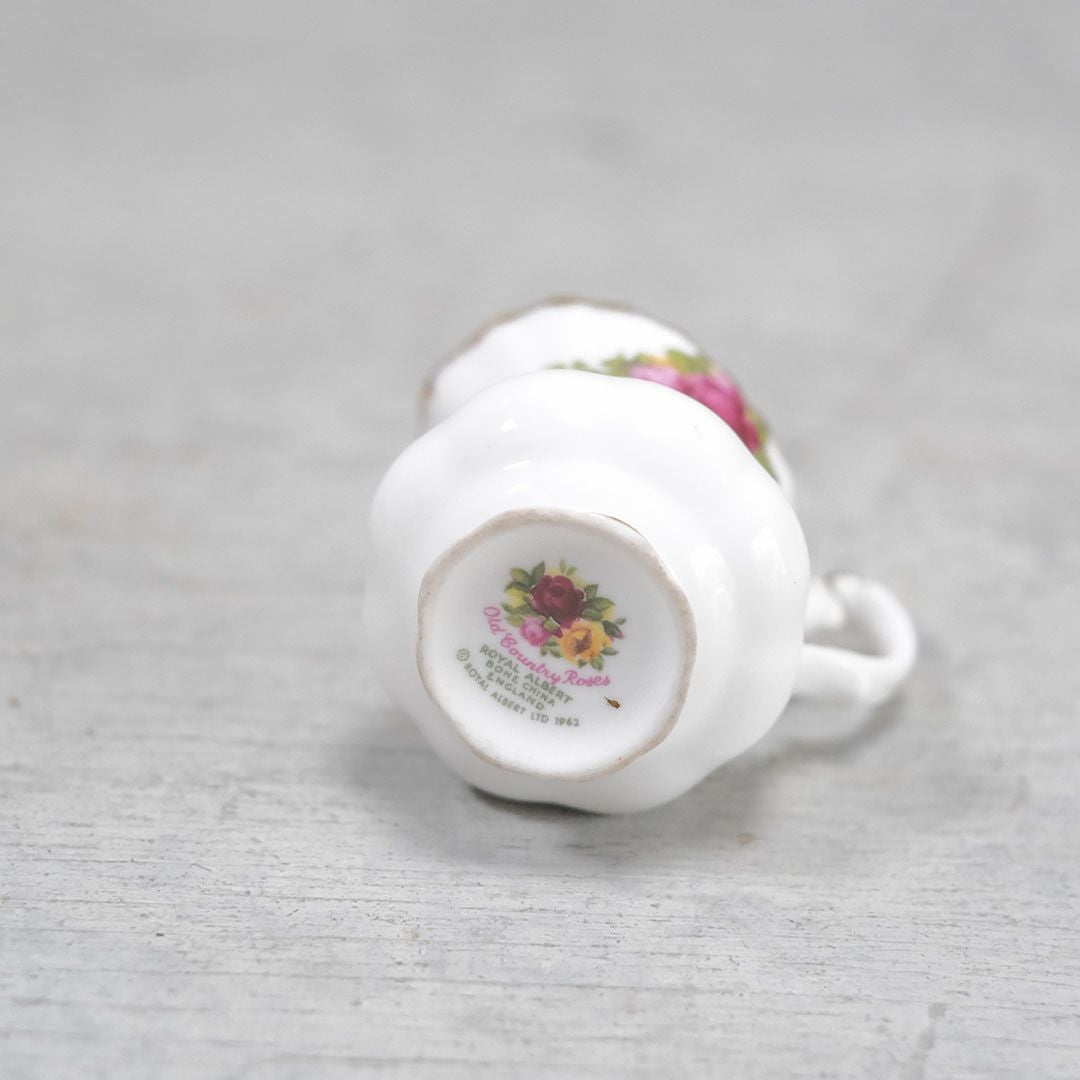 ヴィンテージミルクジャグ ミニ Royal Albert old country rose イギリス ロイヤルアルバート 王室御用達 アンティーク食器55