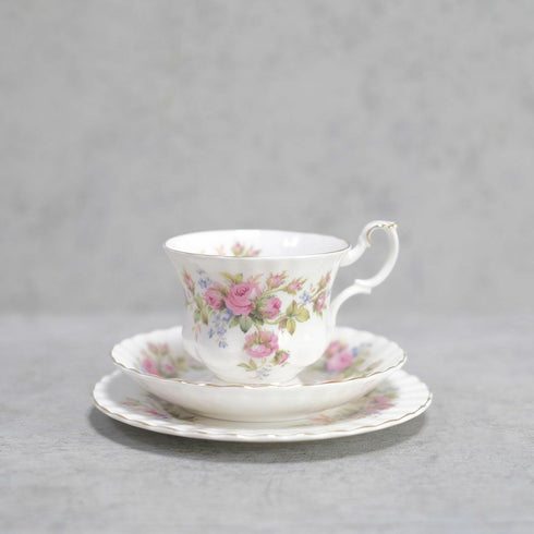 ヴィンテージティーカップトリオ Royal Albert ロイヤルアルバート MOSS ROSE モスローズ11