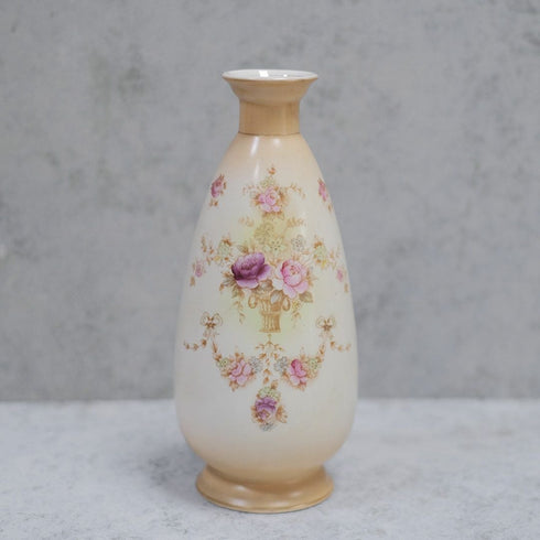 アンティークフラワーベース 花瓶 イギリス CROWN DEVON 陶器の花瓶11