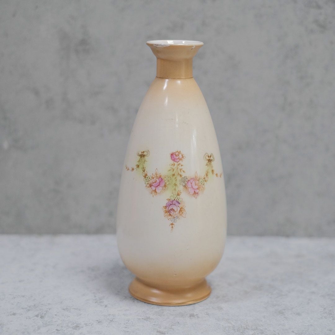 アンティークフラワーベース 花瓶 イギリス CROWN DEVON 陶器の花瓶22