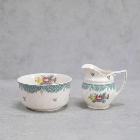 アンティーク ROYAL DOULTON ロイヤルドルトン ミルクジャグ シュガーボウルイギリス1