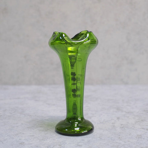 ヴィンテージフラワーベースベネチアンガラスエナメル彩色 MURANO 花瓶33