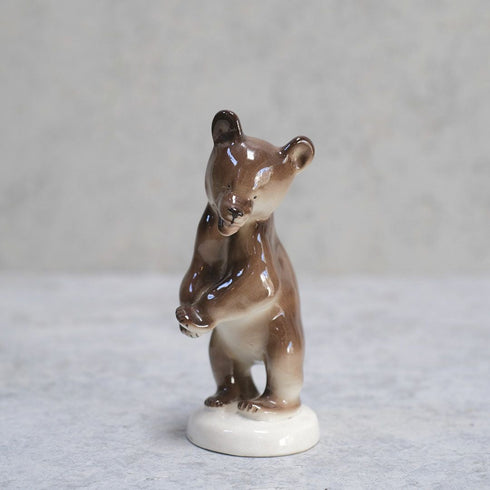 ヴィンテージフィギュリン LOMONOSOV(ロモノーソフ)B クマの陶磁器製オブジェ11