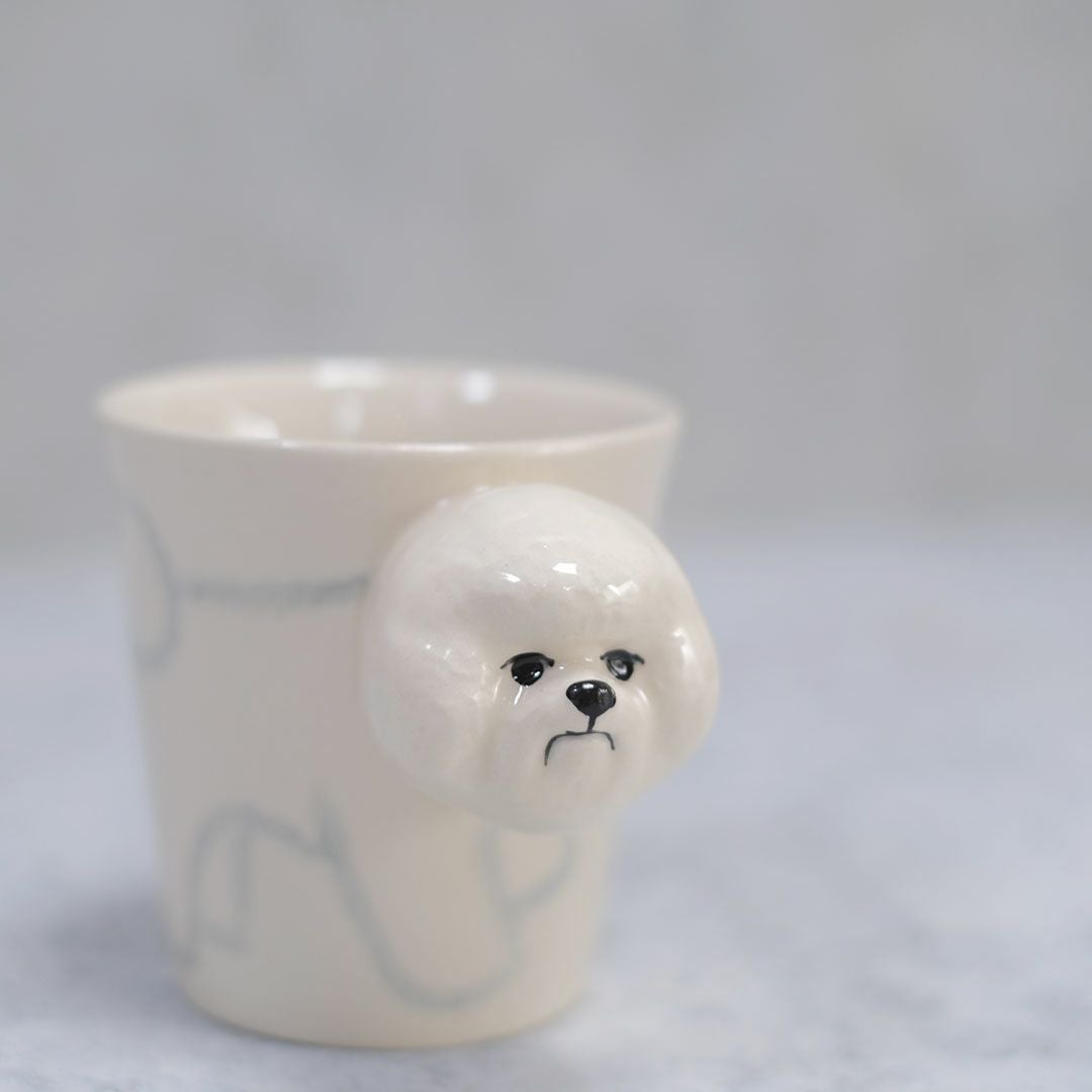 動物マグカップ ビションフリーゼ1