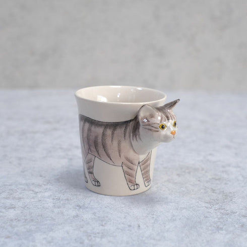 動物マグカップ ねこ(キジトラ)6