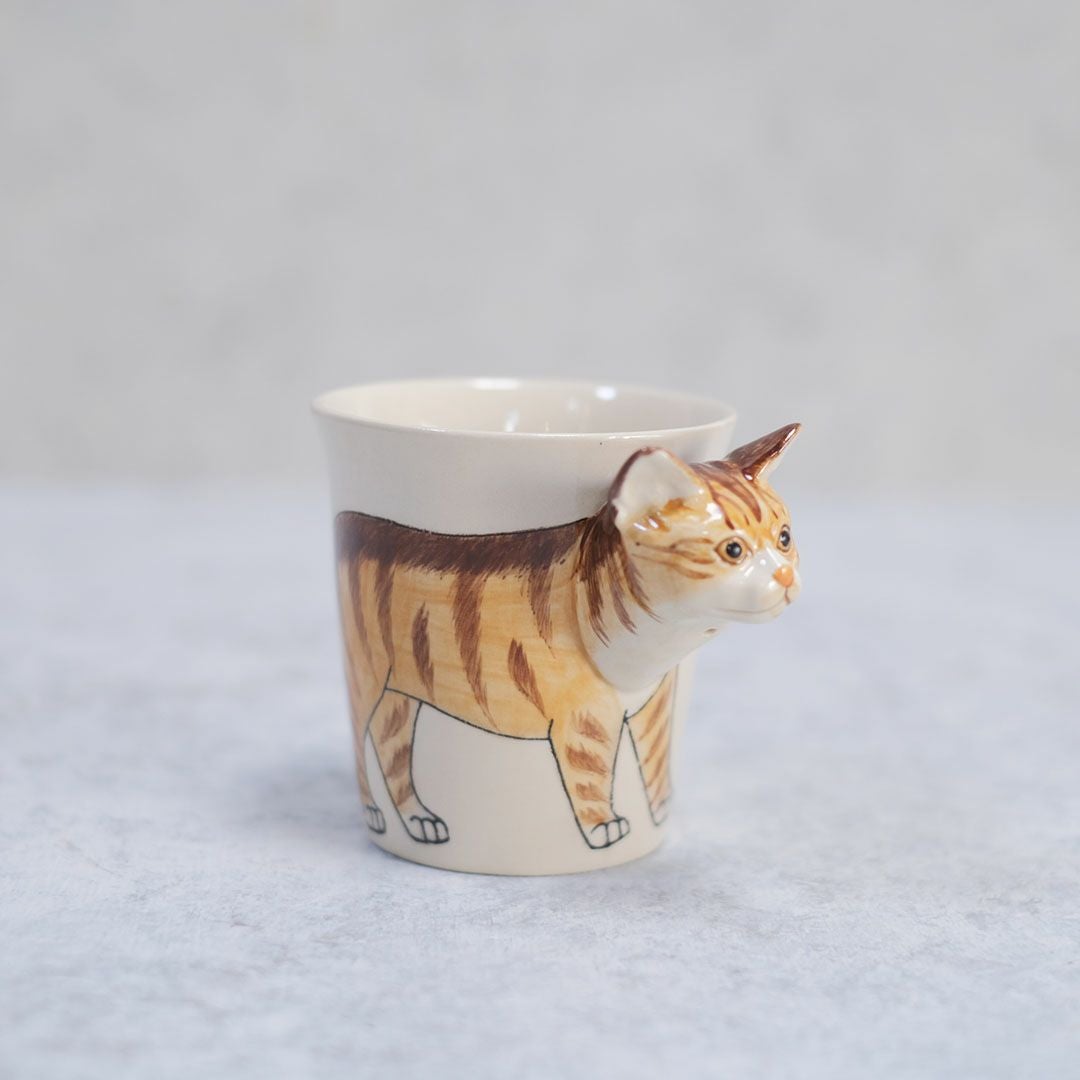 動物マグカップ ねこ(茶トラ)6