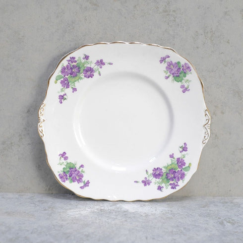 アンティーク B&Bプレート colclough(コルクラフ) バイオレット 菫 イギリス アンティーク食器1