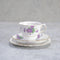 アンティーク ティーカップトリオ Colclough(コルクラフ)菫 バイオレット イギリス アンティーク食器