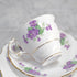 ヴィンテージティーカップトリオ Colclough(コルクラフ)菫 バイオレット イギリス44