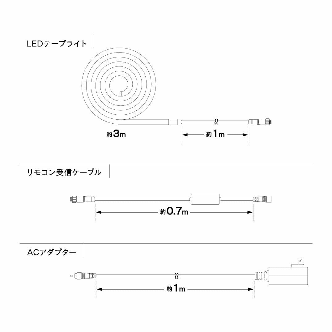 LED テープライト 間接照明 3m10