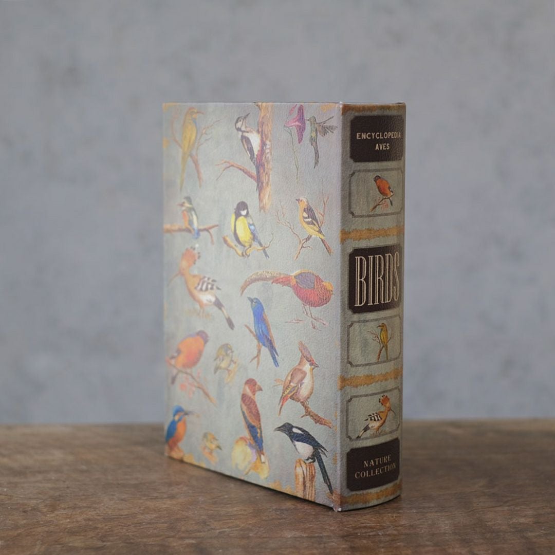 ブックボックス 鳥図鑑 アンティーク洋書風小物入れ33