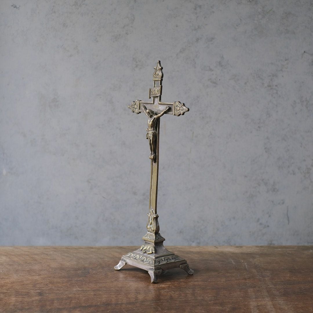 アンティーククロス 真鍮の十字架フランス crucifix(クルーシフィクス) 宗教小物11