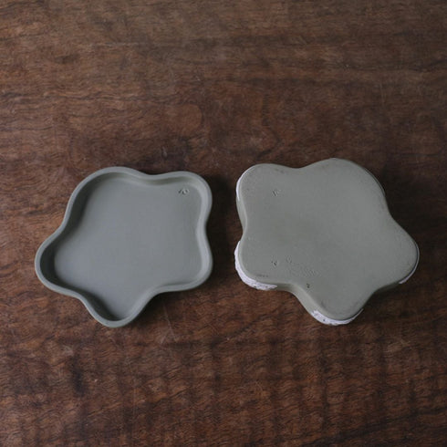 ヴィンテージ WEDGWOODジャスパー小物入れ グリーン ストーンウェア66