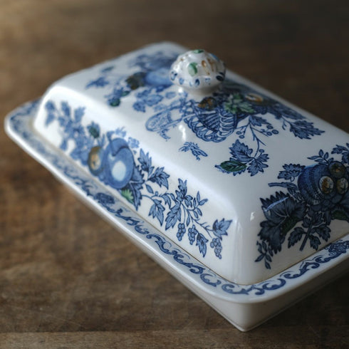 アンティークバターディッシュ MASON メイソン イギリス 陶器 シノワズリ77