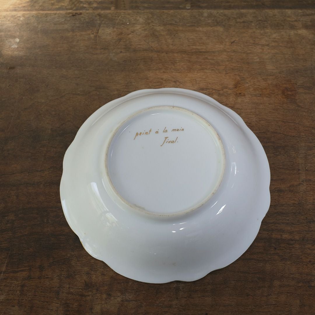 アンティークボウル 雉 フェザント ハンドペイント フランス アンティーク食器55