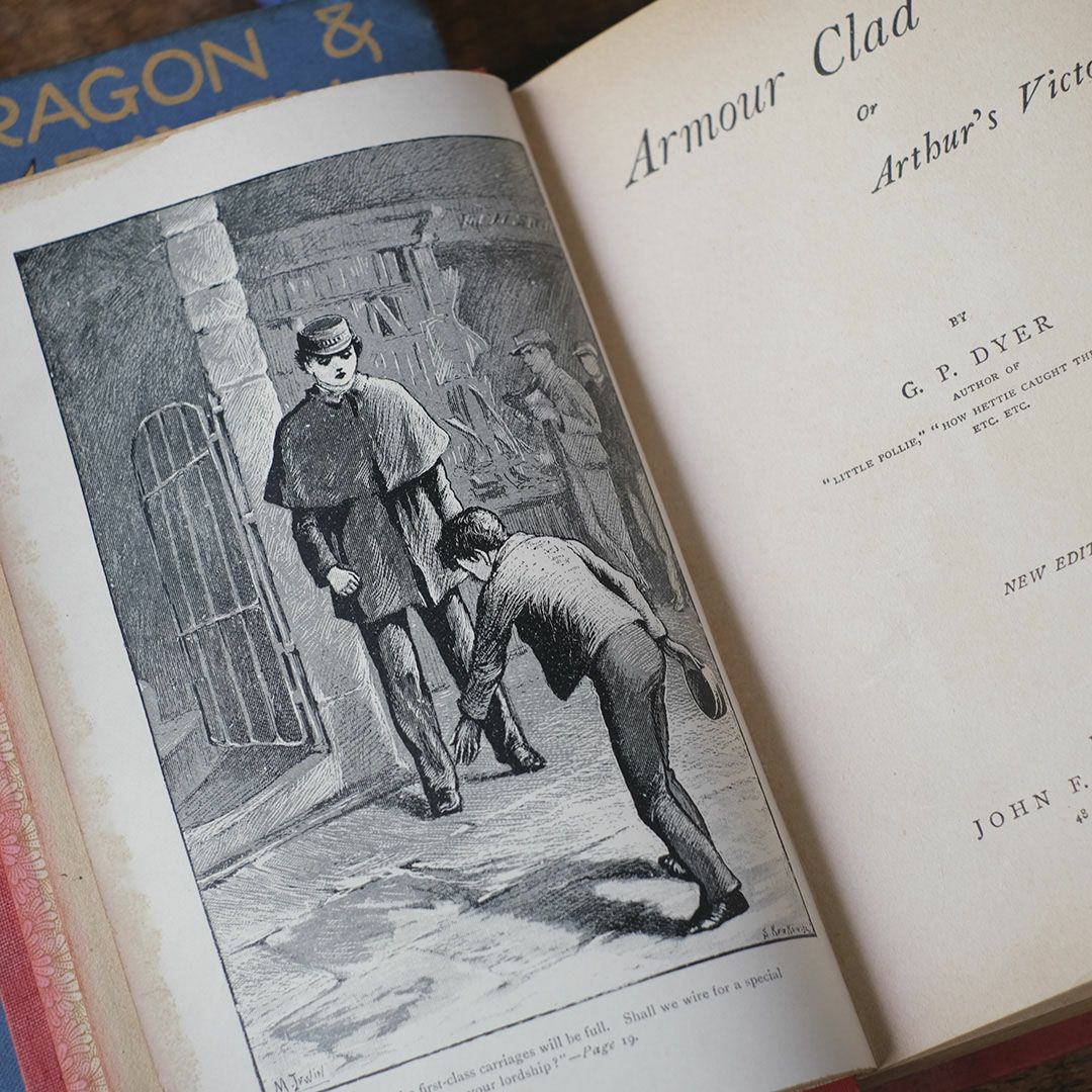 アンティーク本 イギリスの児童書 挿絵入りの古書87