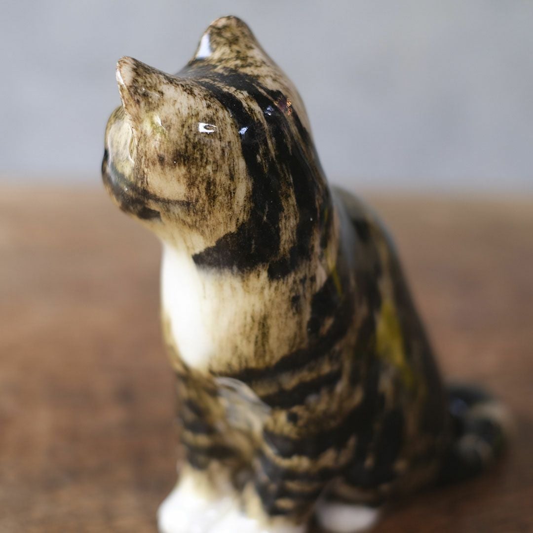 ヴィンテージ ウィンスタンレーキャット/ケンジントンキャット 三毛猫 イギリス 陶芸作家Jenny Winstanley猫のオブジェ88