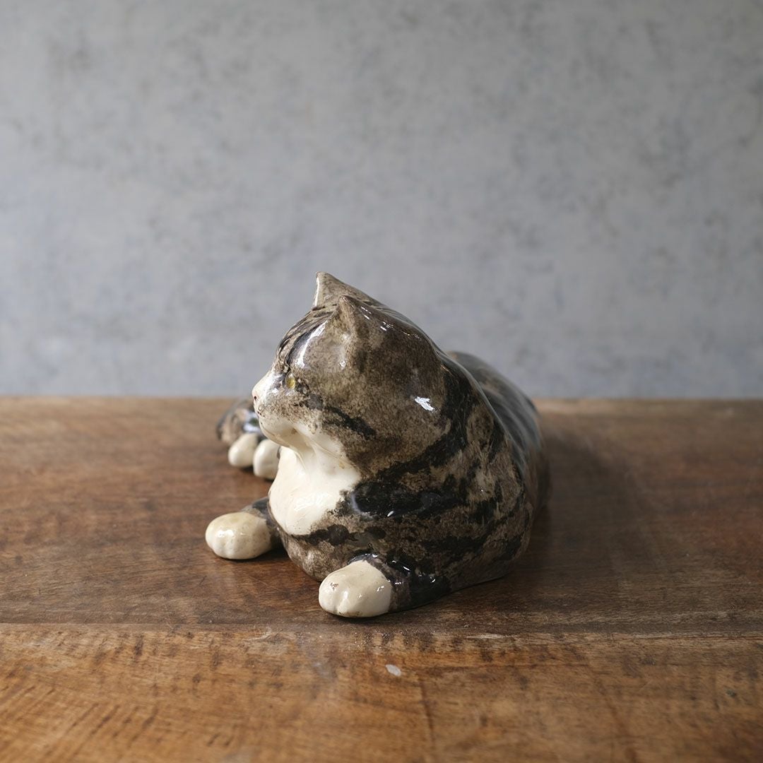 ヴィンテージ ウィンスタンレーキャット/ケンジントンキャット サビ猫 イギリス 陶芸作家Jenny Winstanley 置物11