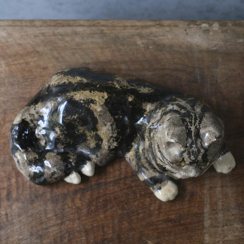 ヴィンテージ ウィンスタンレーキャット/ケンジントンキャット サビ猫 イギリス 陶芸作家Jenny Winstanley 置物44