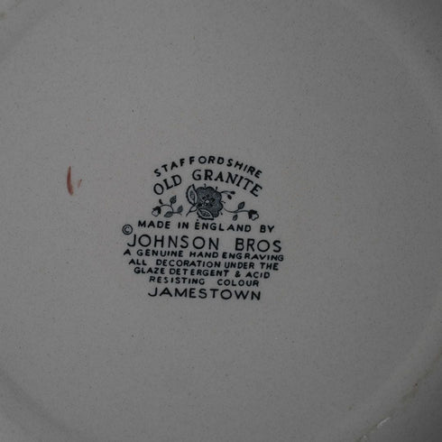 ヴィンテージ皿 イギリス OLD GRANITE JHONSON BRO JAMESTOWN