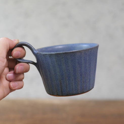 益子焼モダンマグ ディープブルー スープカップ マグカップ わかさま陶芸 若林健吾33