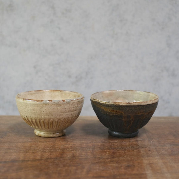 笠間焼【益子淳一】・削りめし碗/作家のうつわ 2色展開 ご飯茶碗 和食器