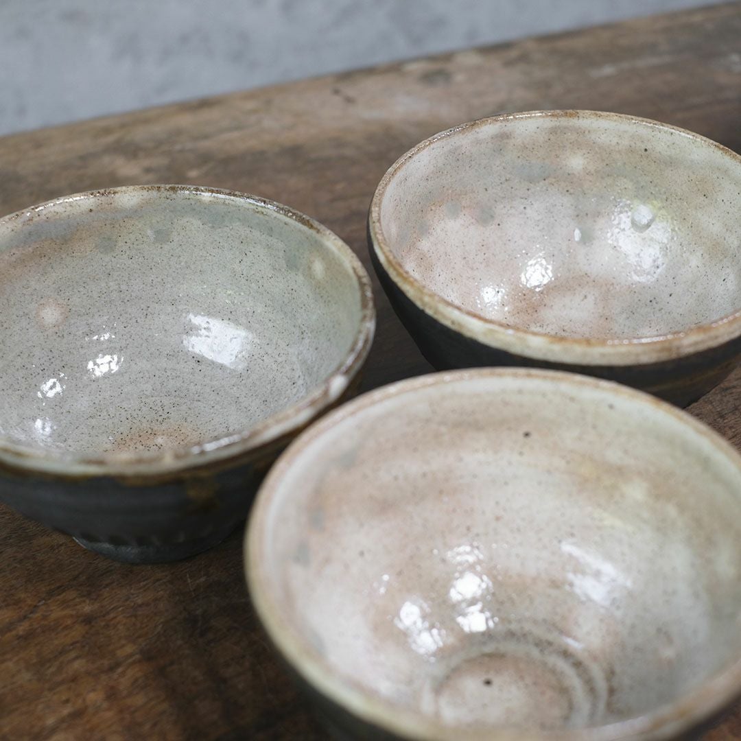 笠間焼【益子淳一】・削りめし碗/作家のうつわ 2色展開 ご飯茶碗 和食器1212