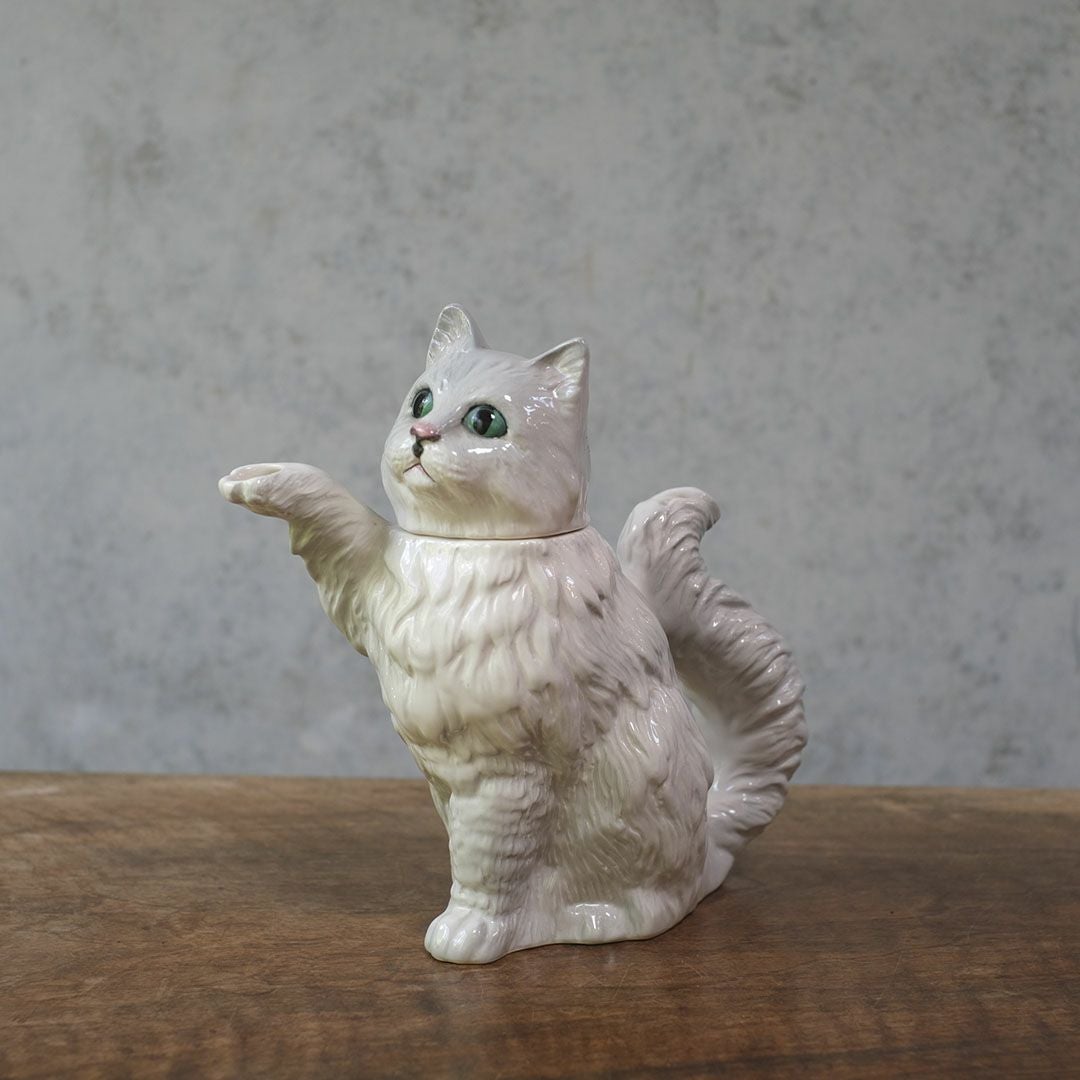 ヴィンテージティーポット ペルシャ猫 イギリス オブジェ 陶器 BESWICK