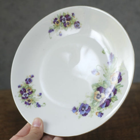 アンティークプレート 菫 バイオレット VICTORIA Czechoslovakia チェコスロバキア44
